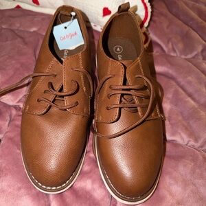 Cat & Jack Men's Tan Oxford Shoes